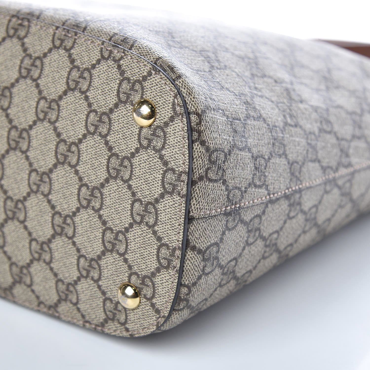 Gucci GG Supreme Monogram Linea A Hobo Brown 9 of 12