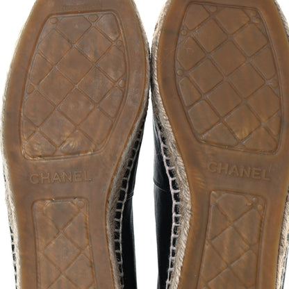 Chanel Lambskin CC Espadrilles 37 Black 7 of 8