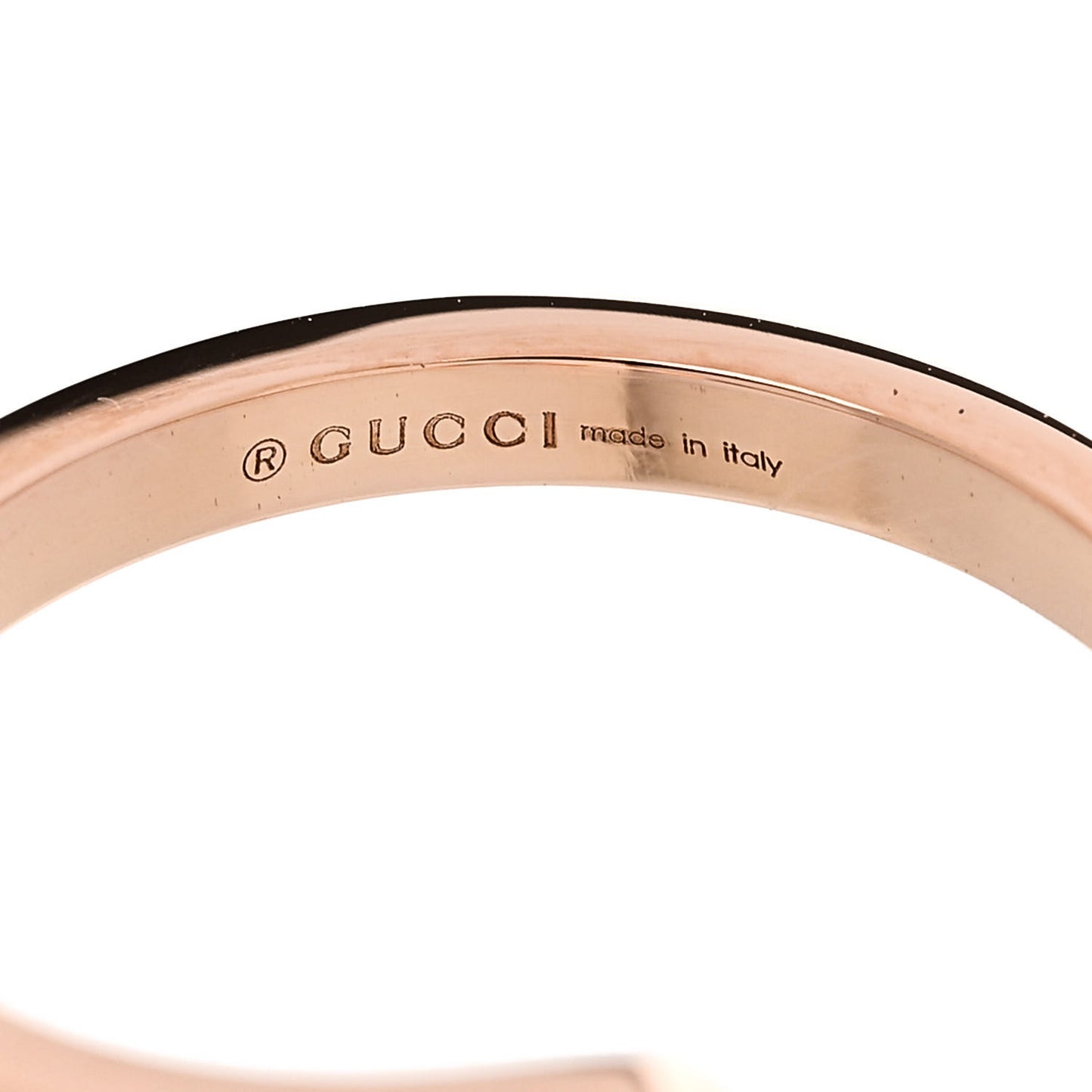 18K Rose Gold Diamond GG Running Ring 50 5.25
