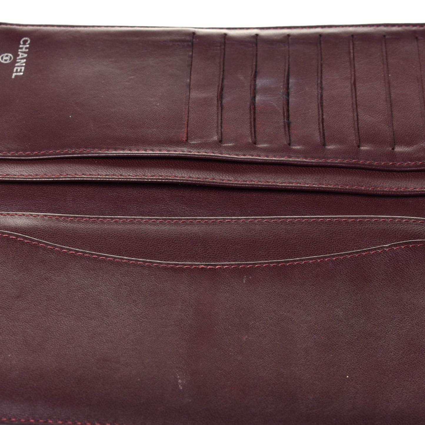 Lambskin Quilted Yen Wallet Black