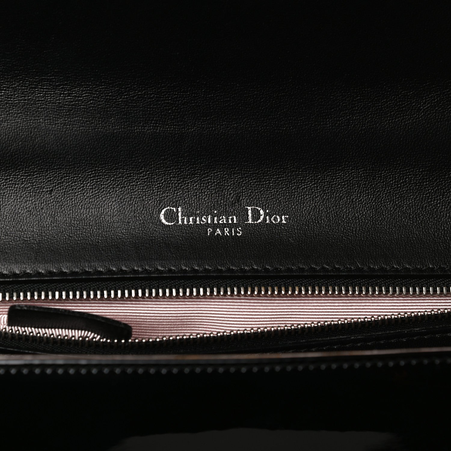 Christian Dior Patent Medium Diorama Flap Bag Black 6 of 13