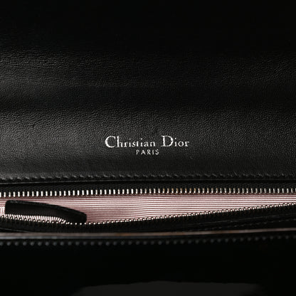 Christian Dior Patent Medium Diorama Flap Bag Black 6 of 13
