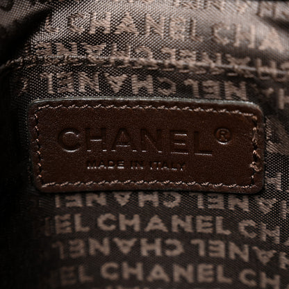 Chanel Lambskin Pleated CC Shoulder Bag Marron Fonce 6 of 10