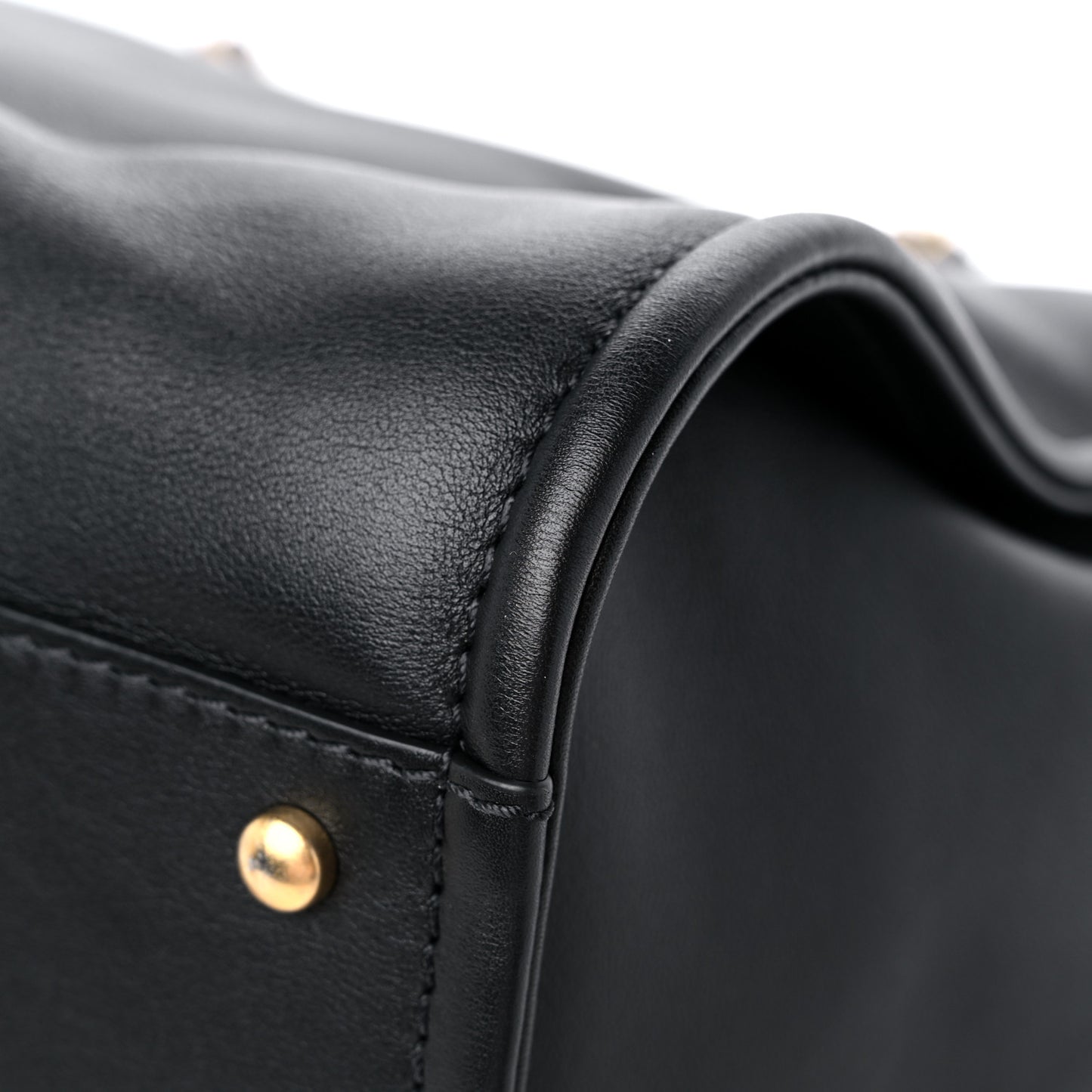 Calfskin Medium Deauville Tote Black Multicolor