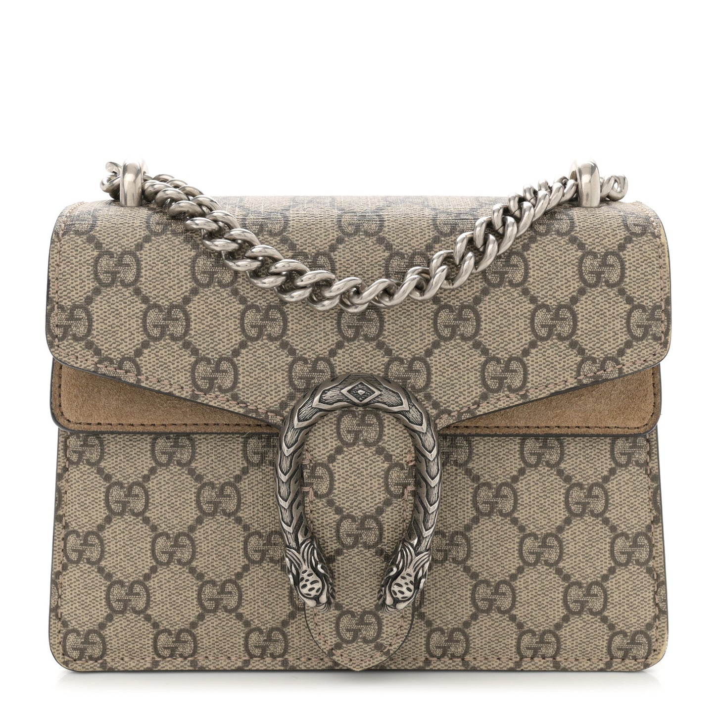GG Supreme Monogram Mini Dionysus Shoulder Bag Taupe