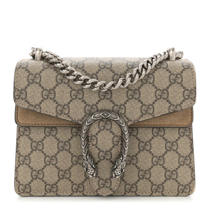 Gucci GG Supreme Monogram Mini Dionysus Shoulder Bag Taupe 1 of 12