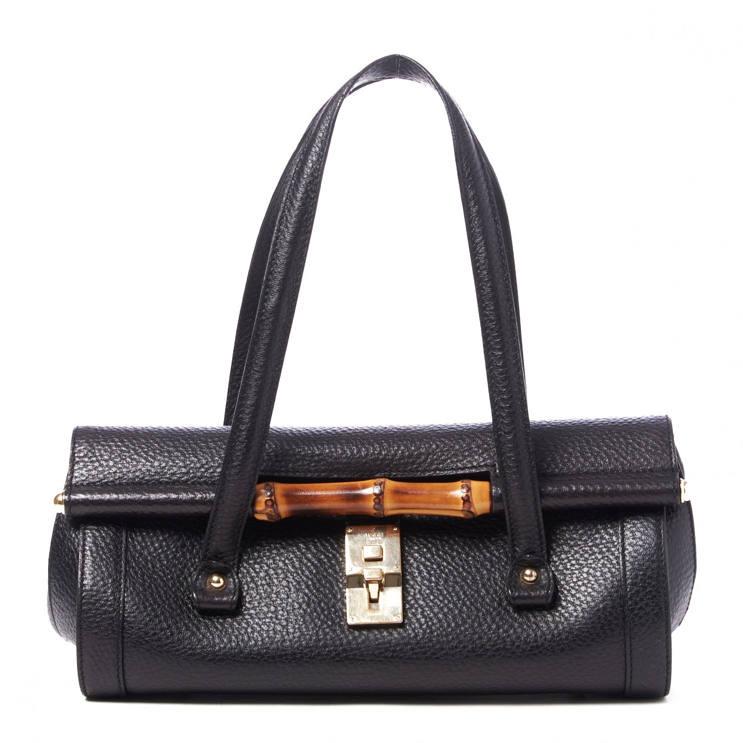 Gucci Calfskin Bamboo Bullet Black 1 of 8