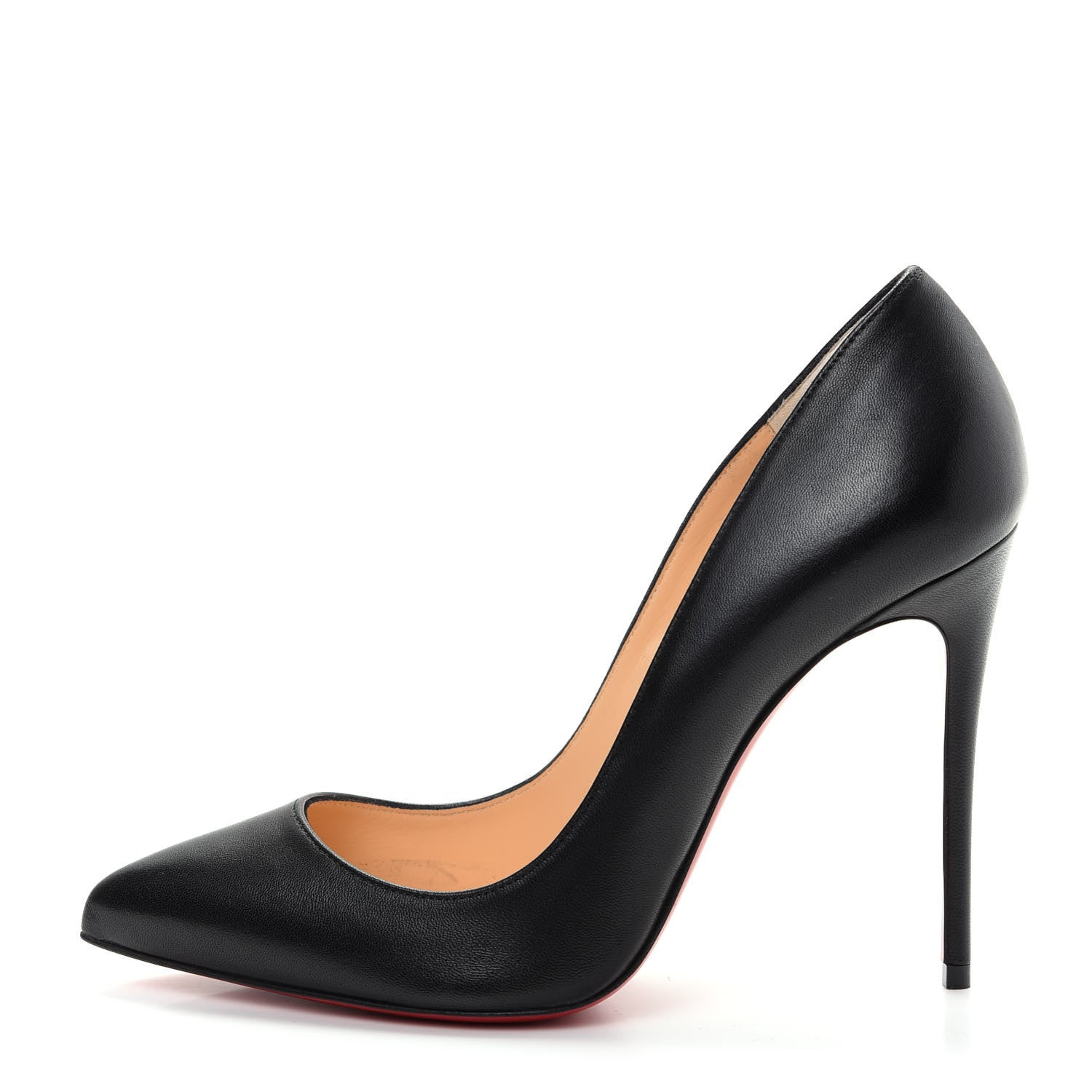 Christian Louboutin Shiny Nappa Pigalle Follies 100 Pumps 37.5 Black 1 of 9