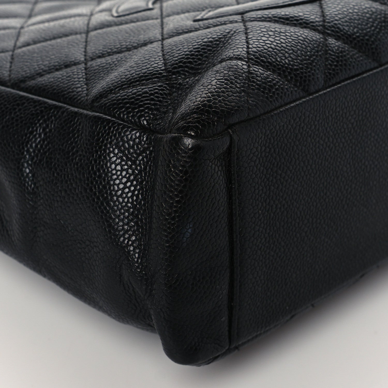 Chanel Caviar Quilted Petit Shopping Tote PST Black 9 of 10