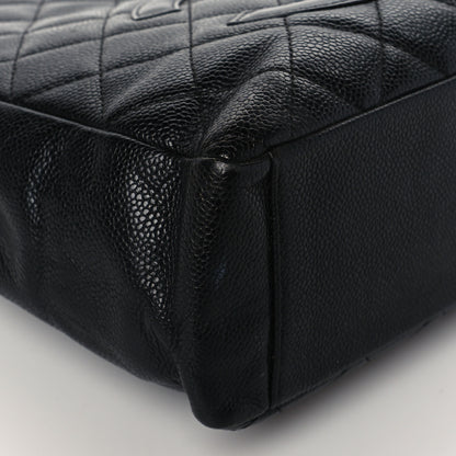 Chanel Caviar Quilted Petit Shopping Tote PST Black 9 of 10