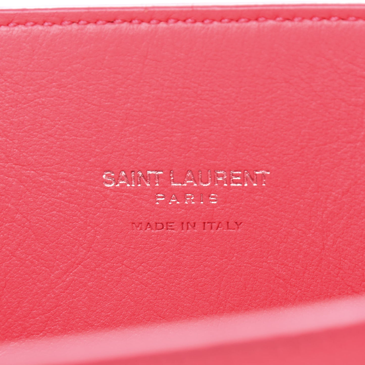 Grained Calfskin Nano Sac De Jour Coral