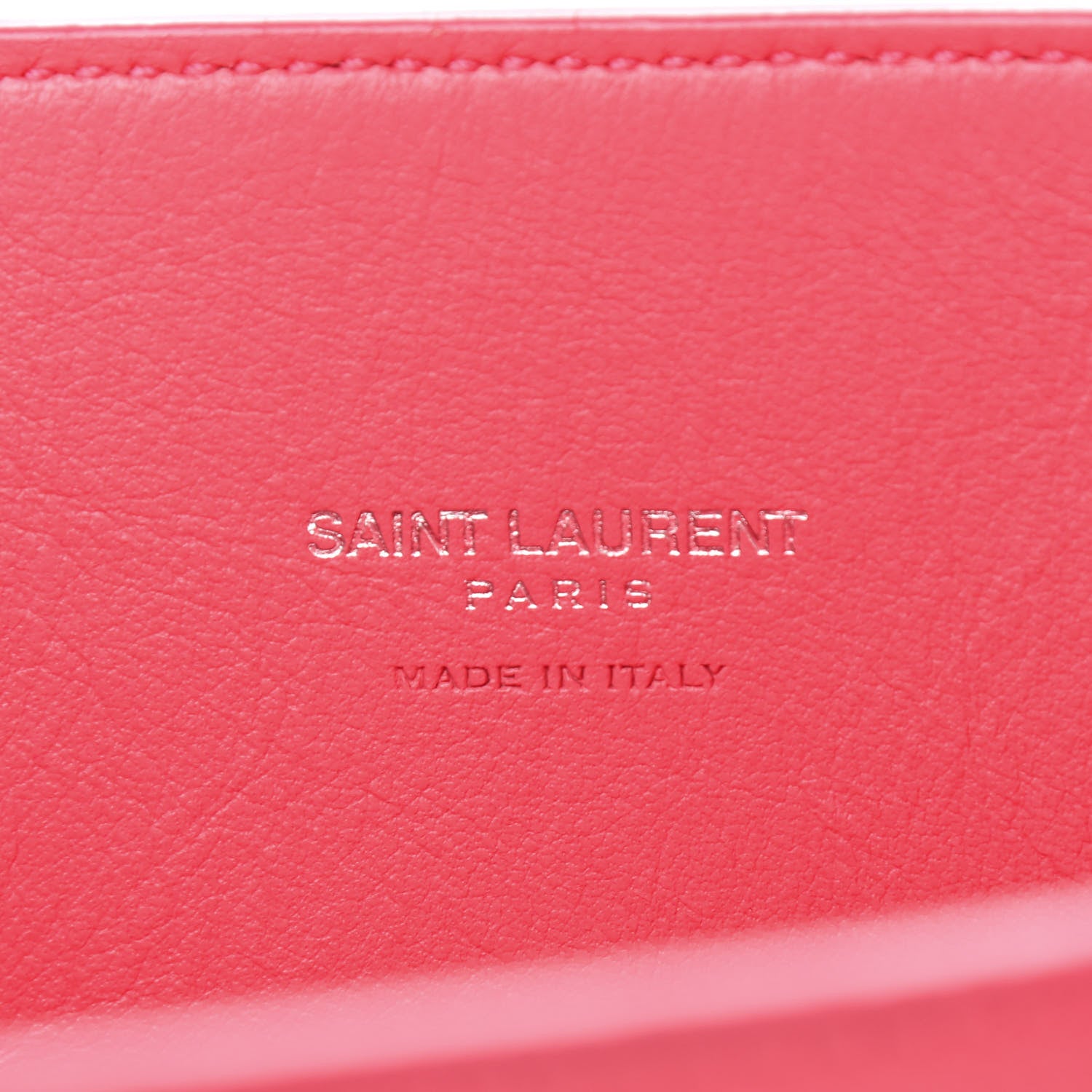 Saint Laurent Grained Calfskin Nano Sac De Jour Coral 7 of 12