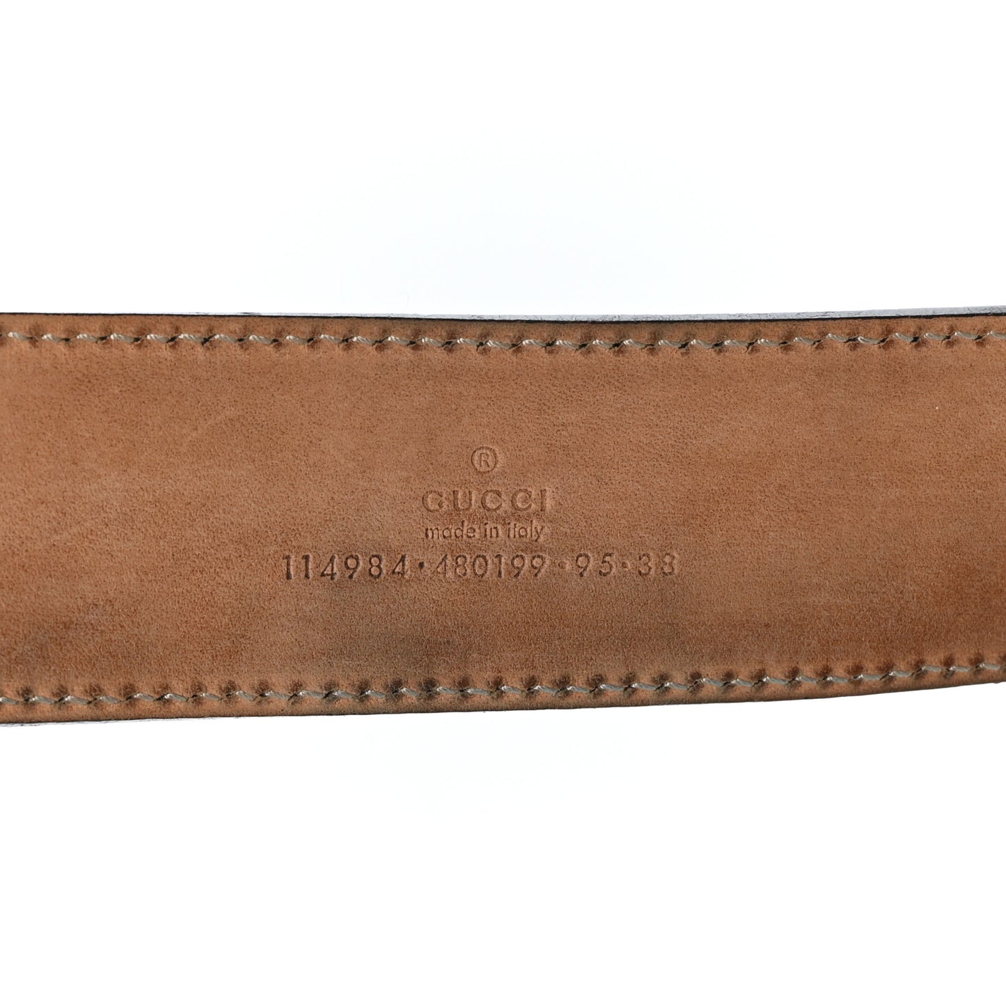 Guccissima Interlocking G Belt 95 38 Navy
