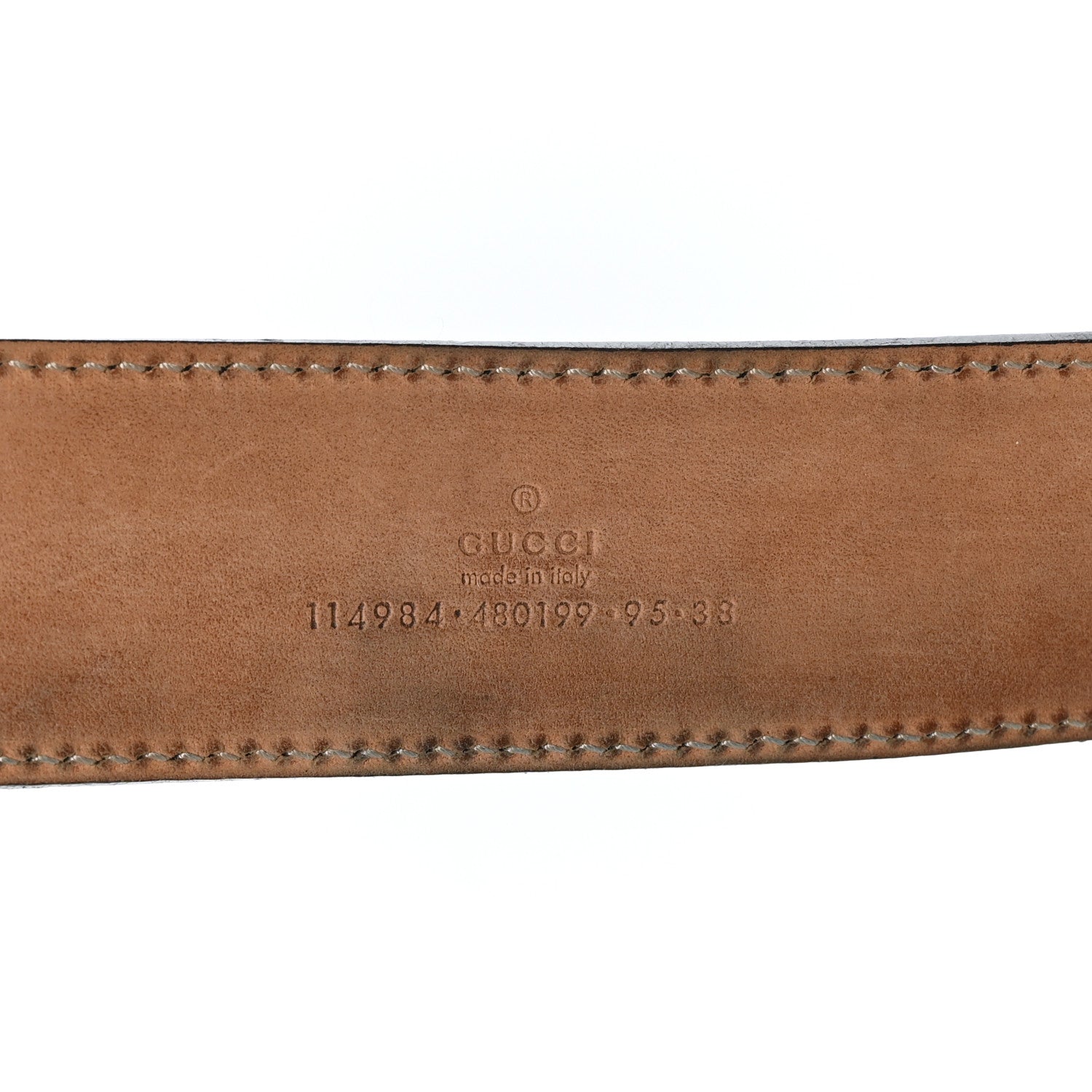 Gucci Guccissima Interlocking G Belt 95 38 Navy 3 of 7