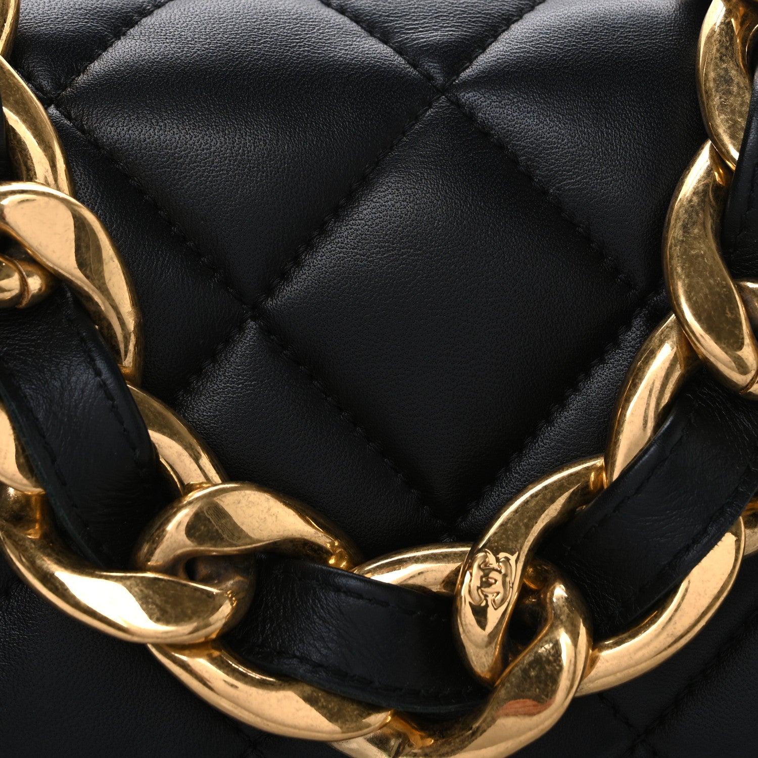 Chanel Lambskin Quilted Large Funky Town Flap Black 8 of 10