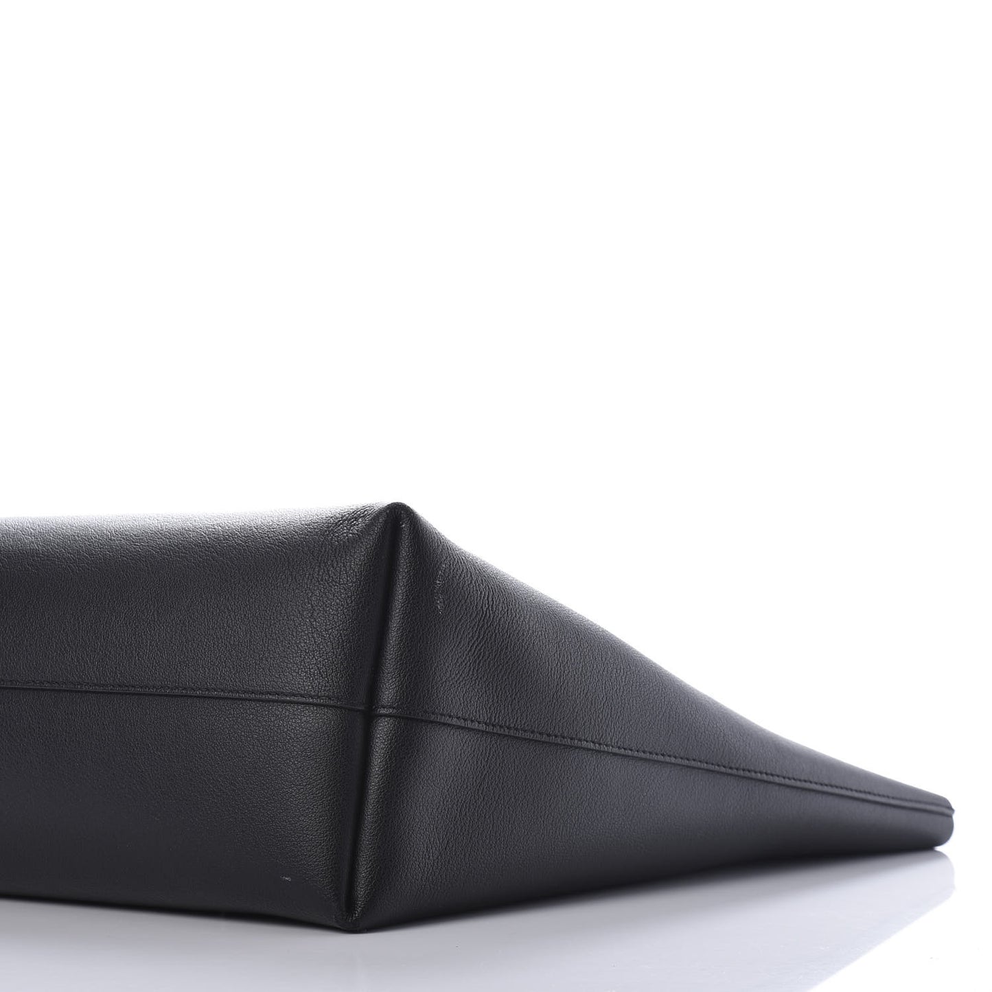 Calfskin Large Shopping Tote Black