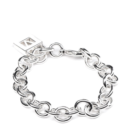Tiffany Sterling Silver Initial V Lock Charm Bracelet 3 of 5