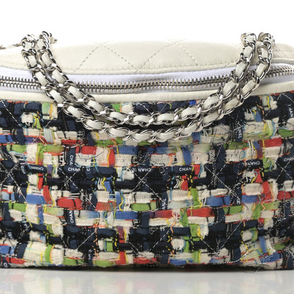 Chanel Lambskin Tweed Waist Bag Ecru Red Blue 8 of 14