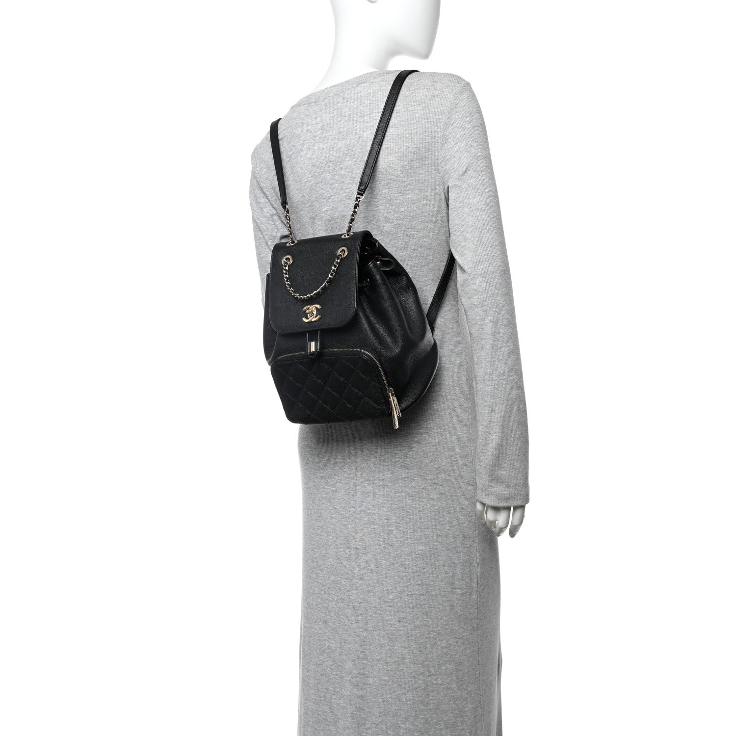 Chanel Caviar Quilted Business Affinity Backpack Black 2 of 10