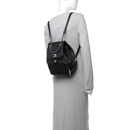 Chanel Caviar Quilted Business Affinity Backpack Black 2 of 10