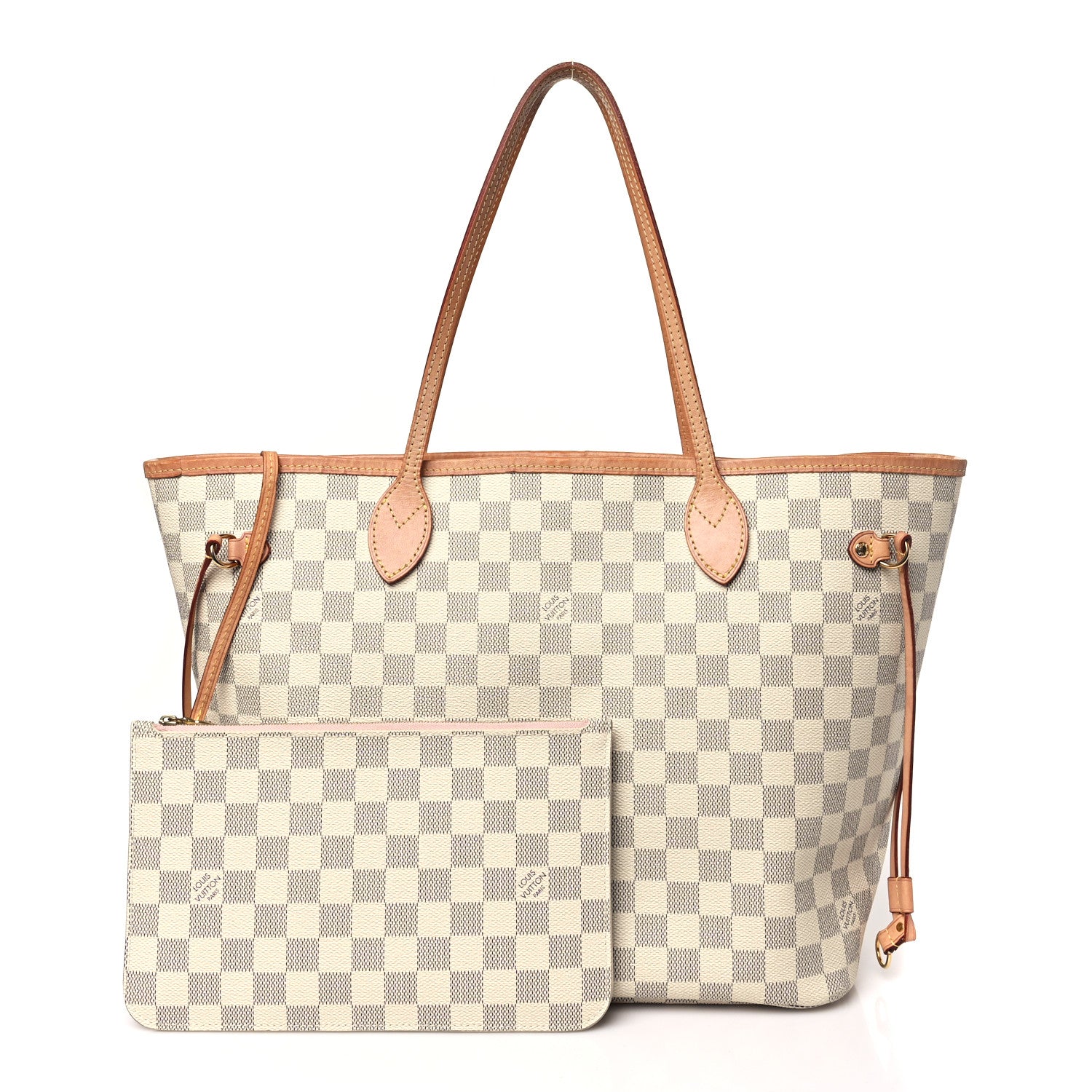 Louis Vuitton Damier Azur Neo Neverfull MM Rose Ballerine 3 of 13