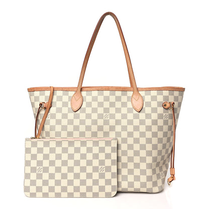 Louis Vuitton Damier Azur Neo Neverfull MM Rose Ballerine 3 of 13