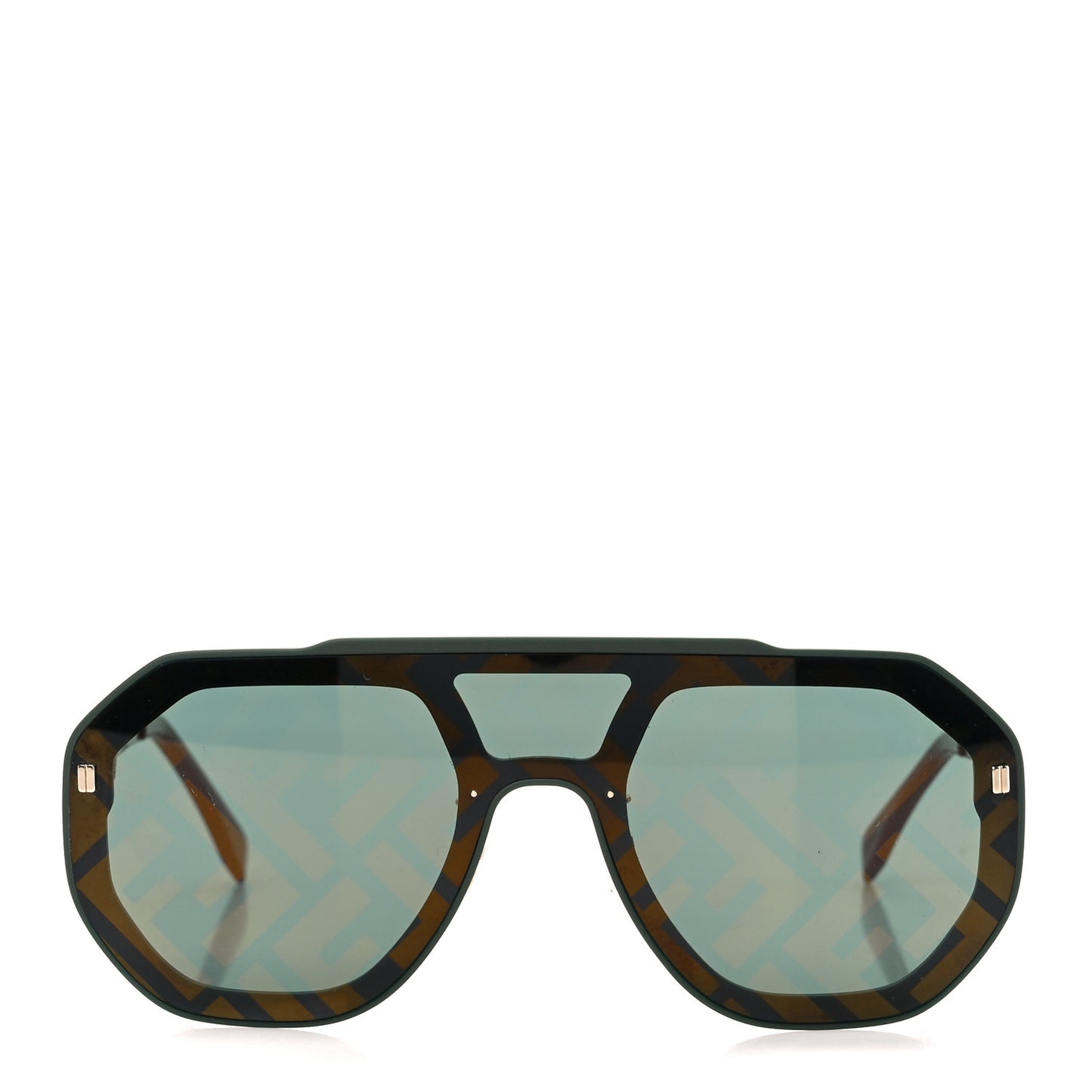 Acetate FF Aviator Sunglasses FE40006U Black Red