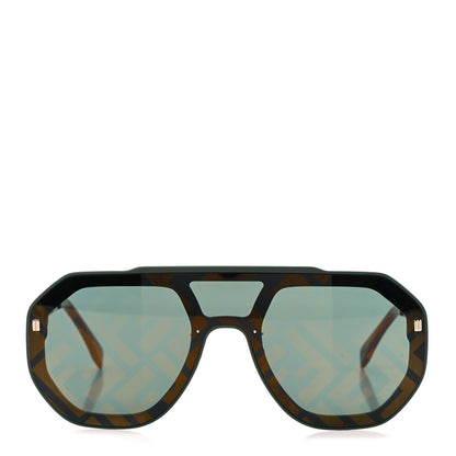 Fendi Acetate FF Aviator Sunglasses FE40006U Black Red 2 of 9