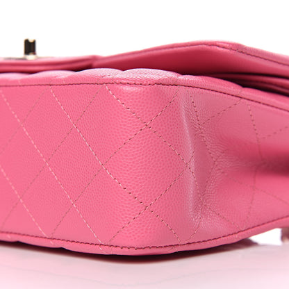 Chanel Caviar Quilted Medium Double Flap Pink 9 of 10
