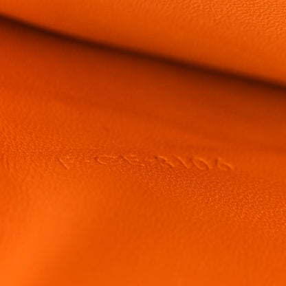 Celine Box Calfskin Medium Classic Box Flap Bag Orange 8 of 11