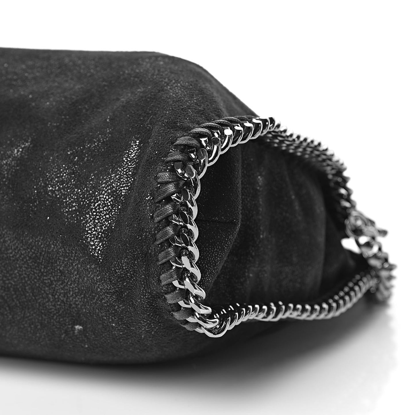 Shaggy Deer Falabella Fold Over Tote Black