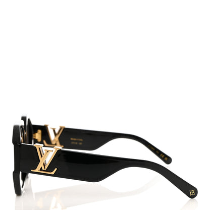 Louis Vuitton Acetate LV Icon Round Sunglasses Z1728W Black 3 of 7
