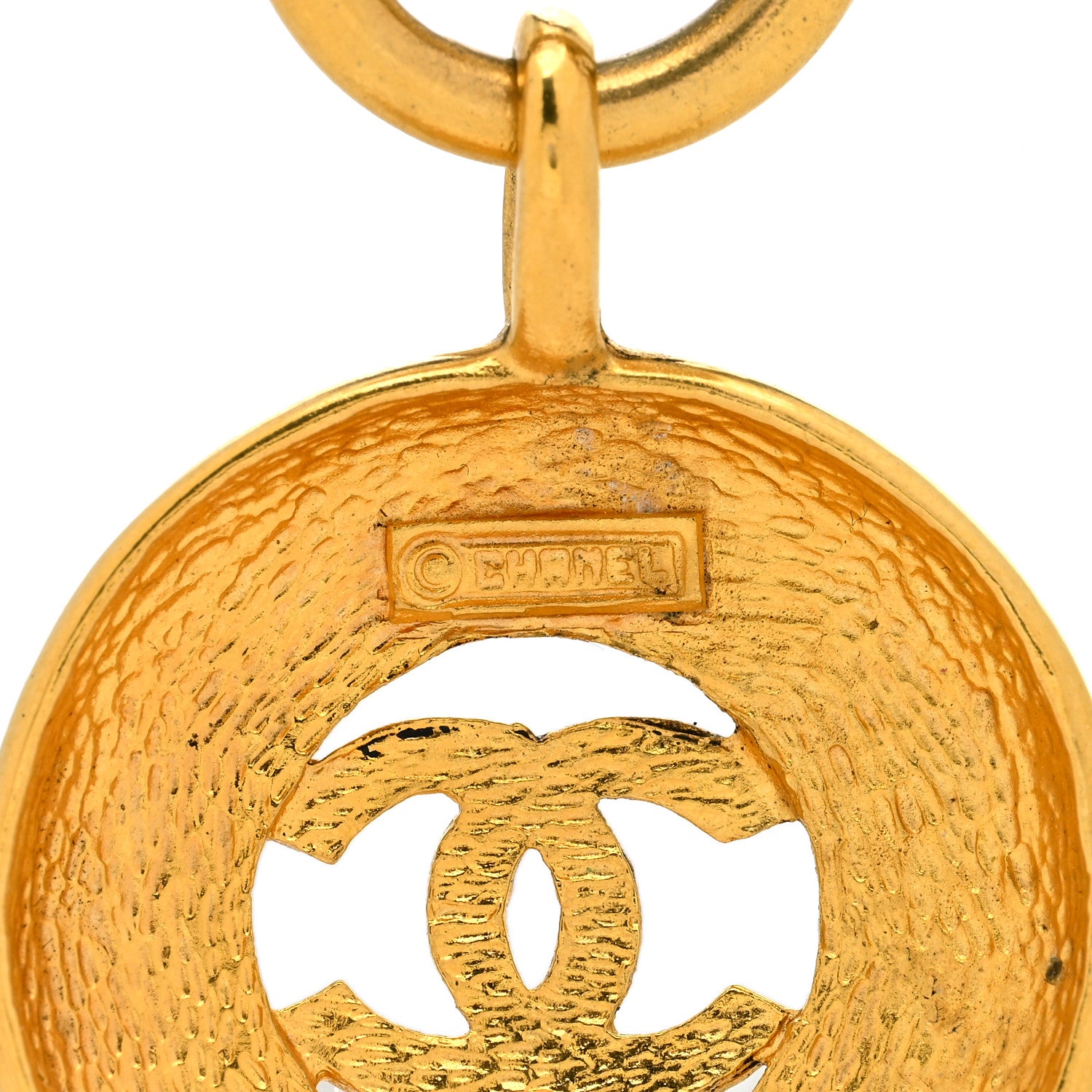 Chanel Chain CC Medallion Necklace Gold 6 of 6