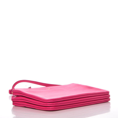 Celine Lambskin Small Trio Crossbody Bag Fluo Fuchsia 4 of 7