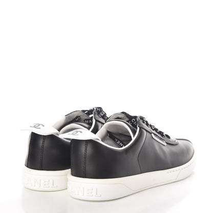 Chanel Calfskin CC Womens Sneakers 36 Black 4 of 8