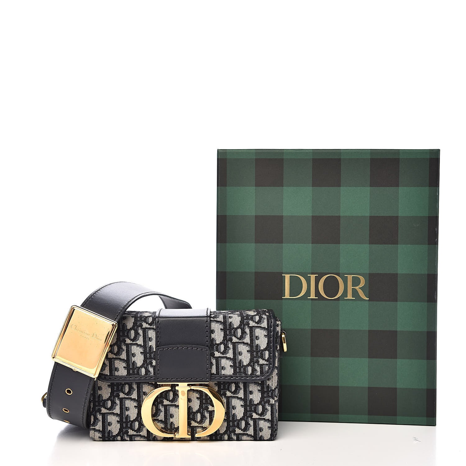 Christian Dior Oblique 30 Montaigne Box Bag Blue 12 of 12