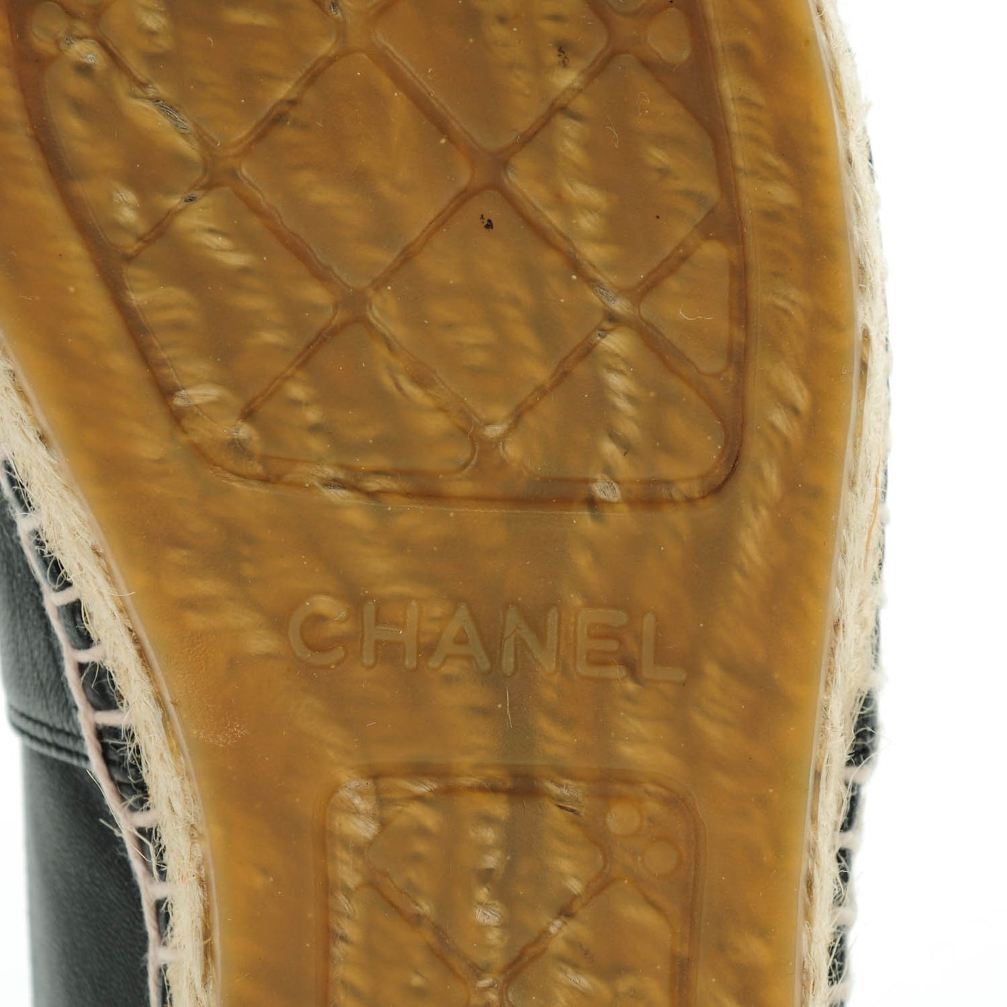 Lambskin CC Espadrilles 38 Black