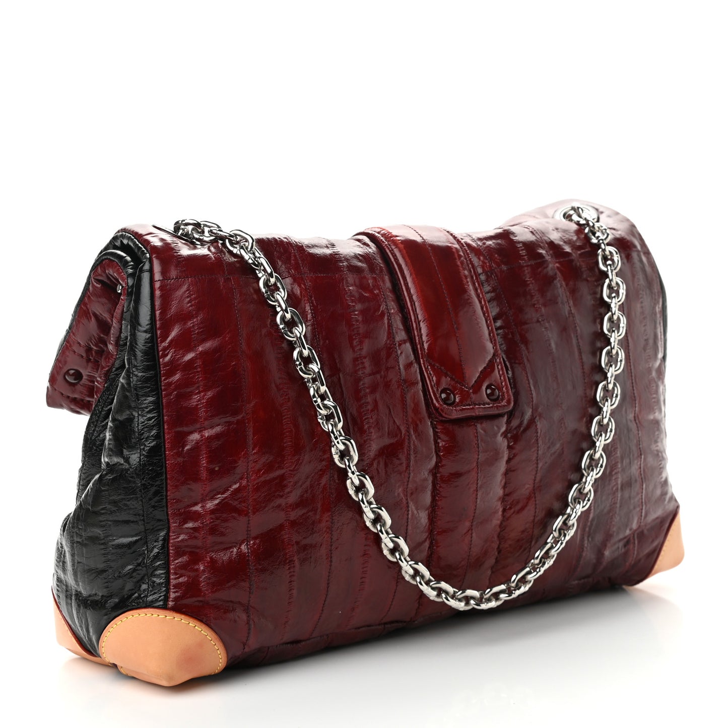 Eelskin Cloud Clutch GM Burgundy