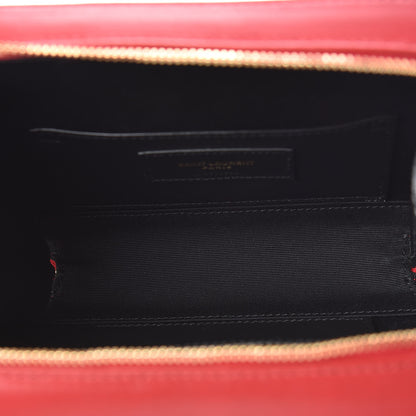 Saint Laurent Lambskin Matelasse Vicky Monogram Belt Bag Eros Red 5 of 8
