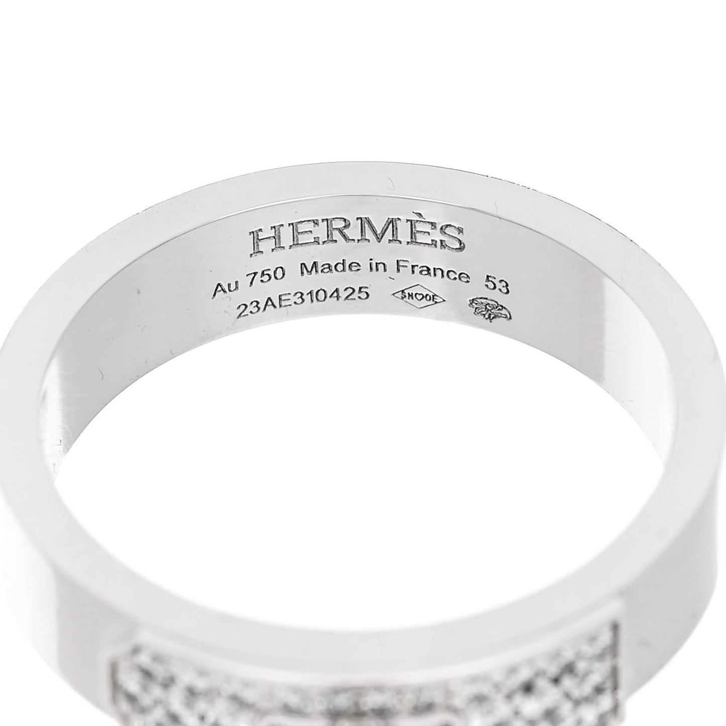18K White Gold Diamond Kelly Ring 53 6.25