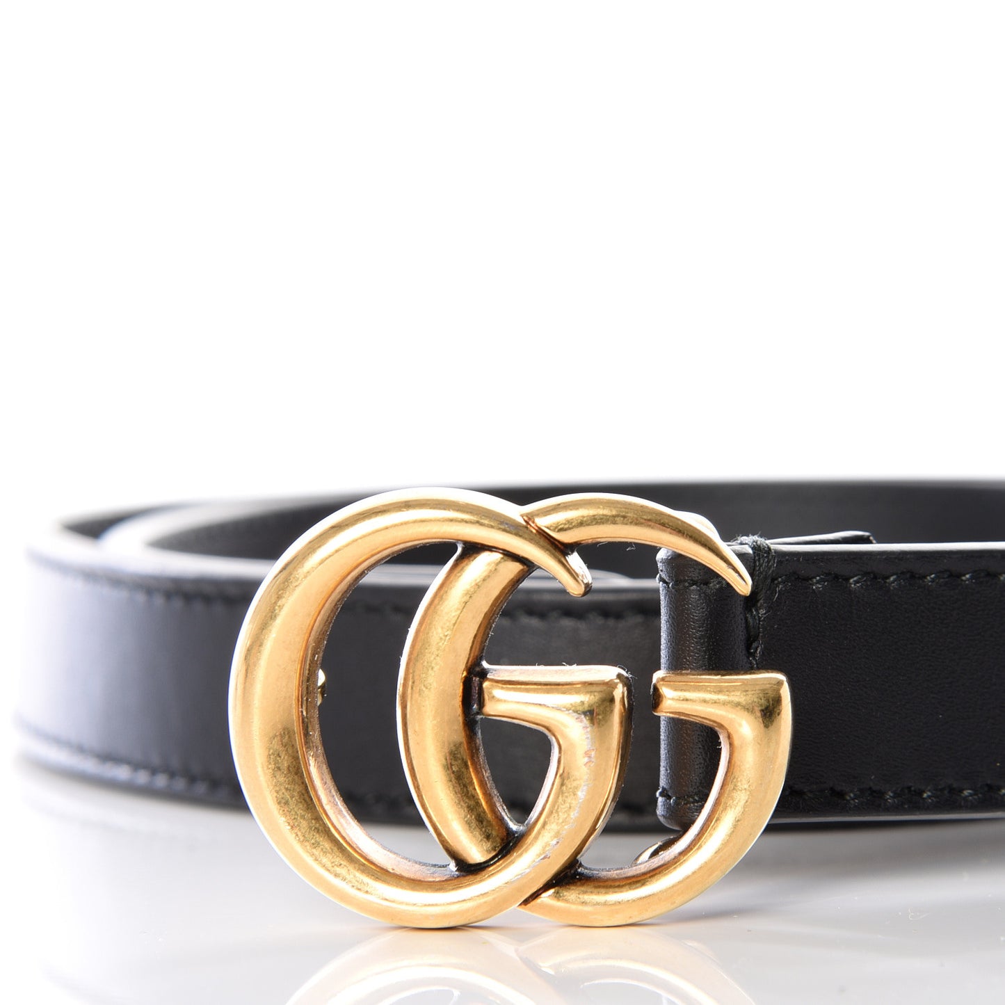 Calfskin Double G 20mm Belt 70 28 Black