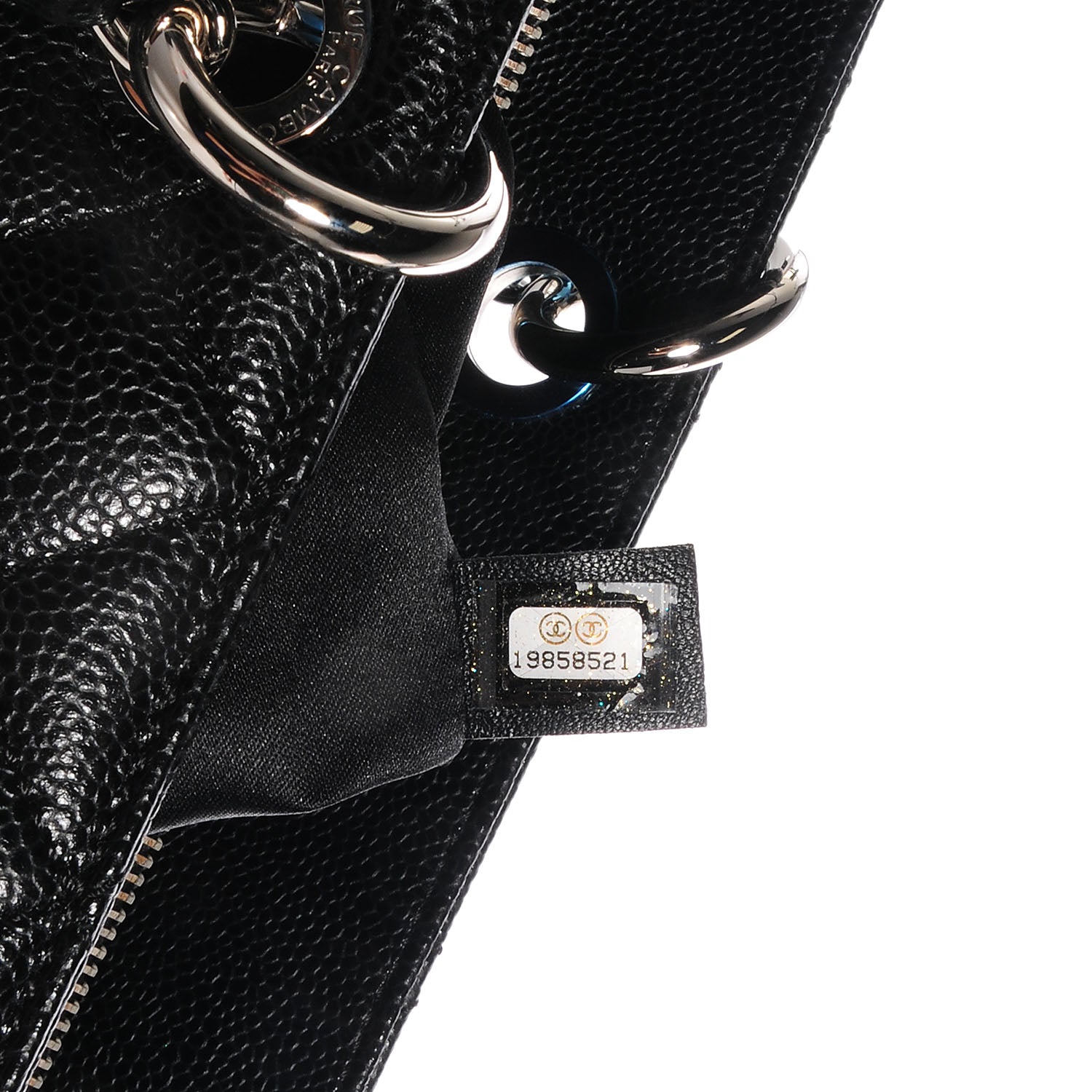 Chanel Caviar Grand Shopping Tote GST Black 6 of 7