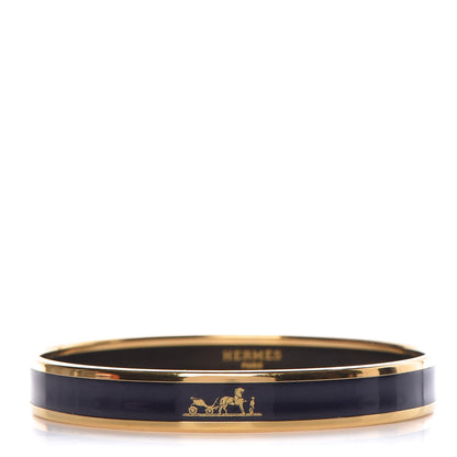 Hermes Enamel Printed Narrow Caleche Bracelet 70 1 of 5