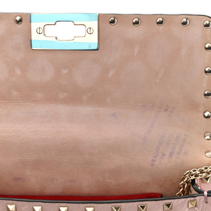 Valentino Garavani Nappa Small Rockstud Spike Shoulder Bag Water Rose 10 of 10