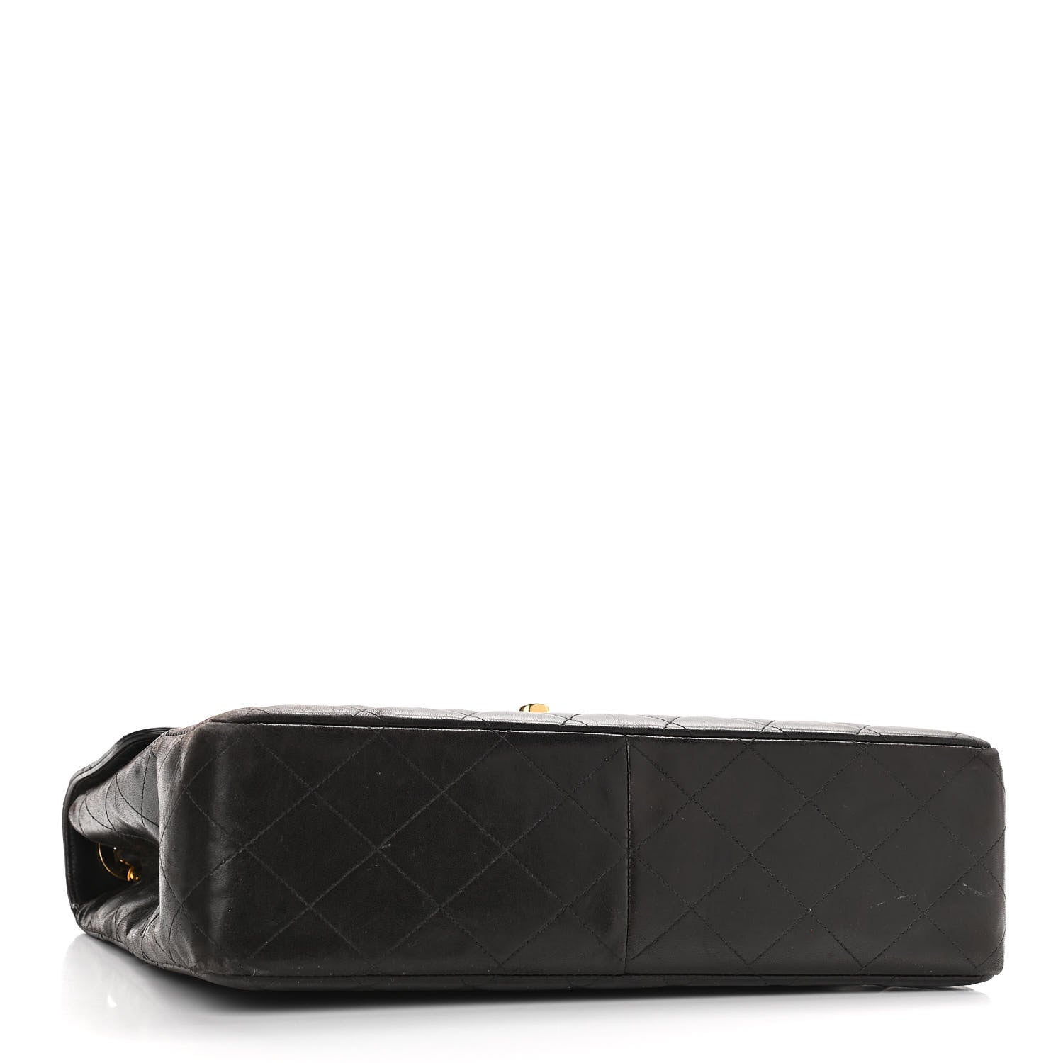Chanel Lambskin Quilted XL Jumbo Single Flap Black 6 of 33
