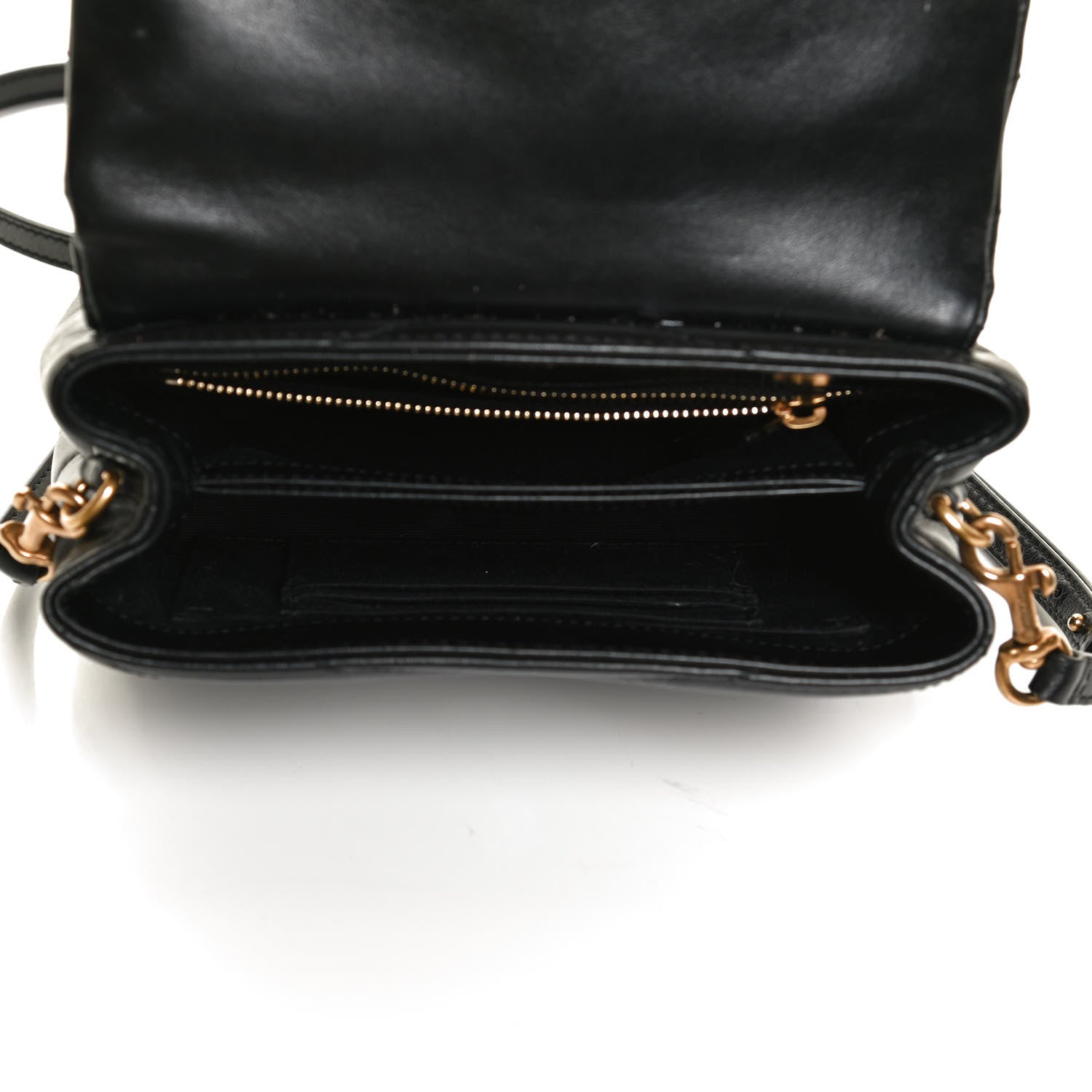 Saint Laurent Calfskin Y Quilted Monogram Toy Loulou Crossbody Bag Black 5 of 15