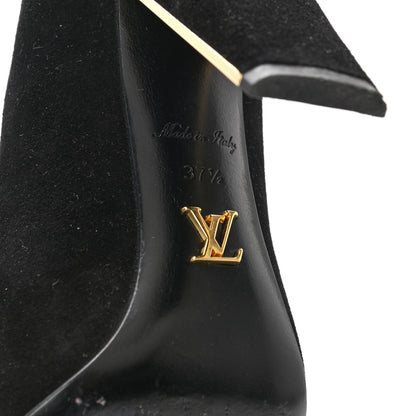 Louis Vuitton Suede Provoc Pumps 37.5 Black 7 of 9