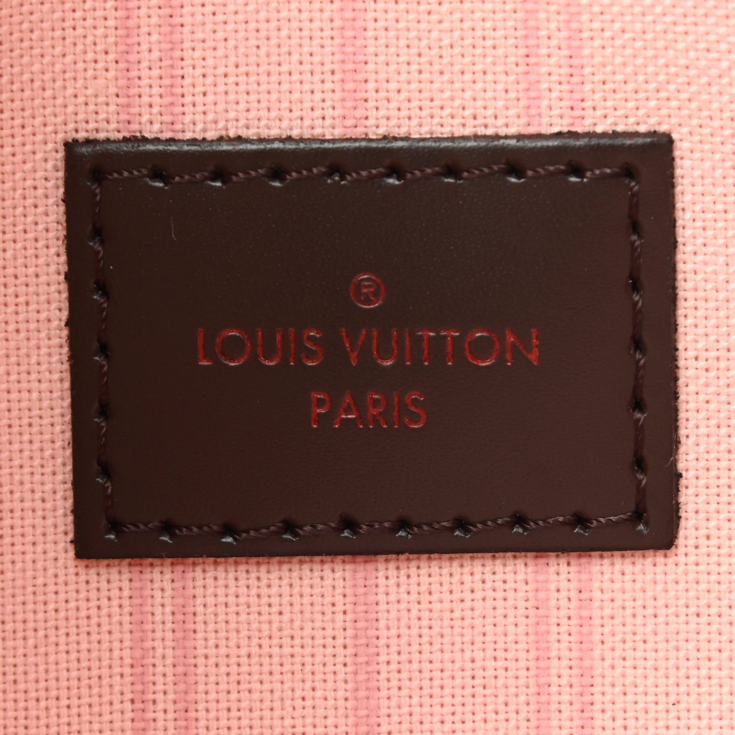 Damier Ebene Neverfull MM GM Pochette Rose Ballerine