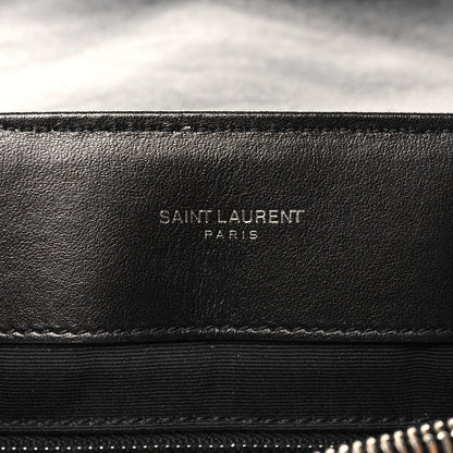 Saint Laurent Calfskin Y Quilted Monogram Medium Loulou Chain Satchel Black 6 of 10