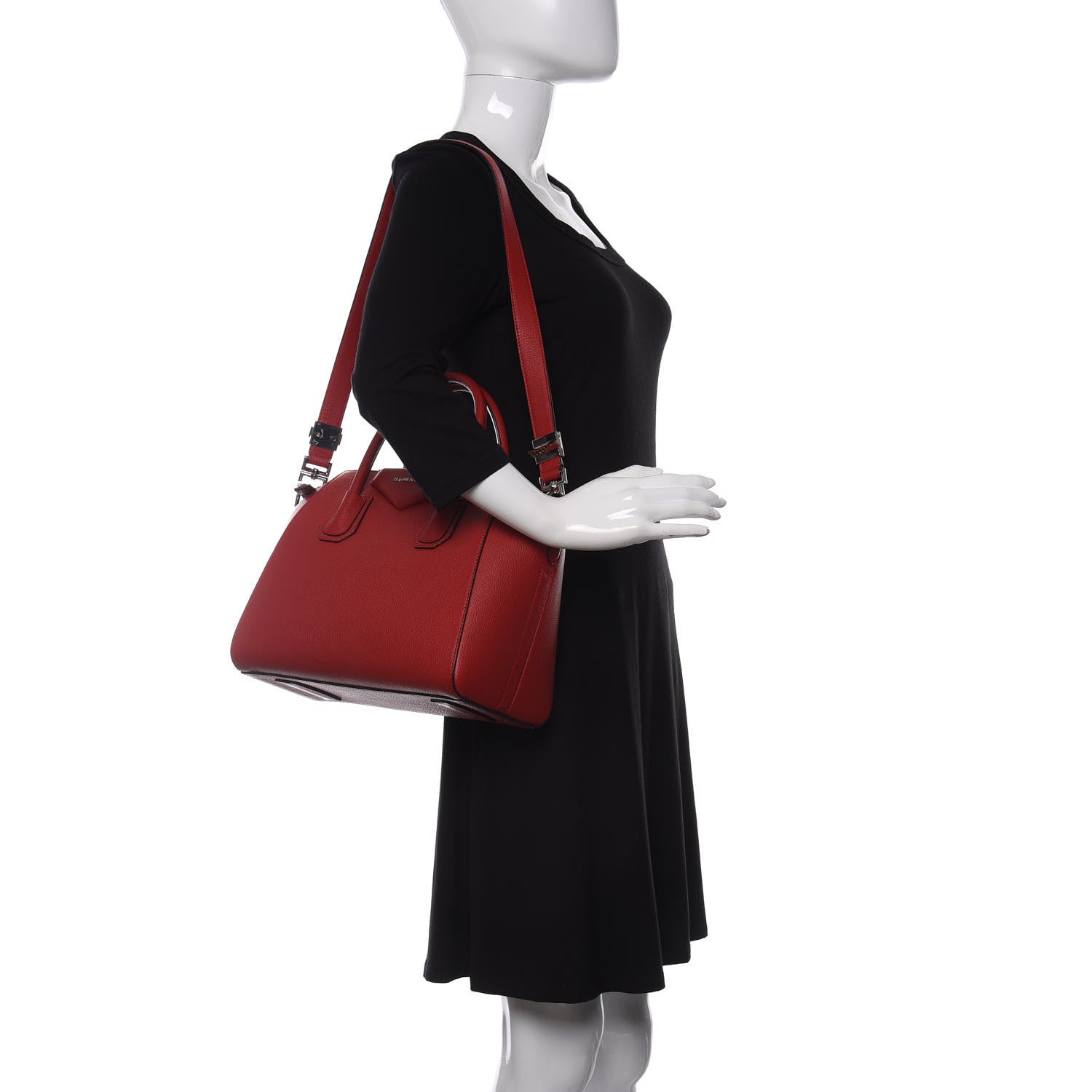 Givenchy Sugar Goatskin Small Antigona Red 2 of 13